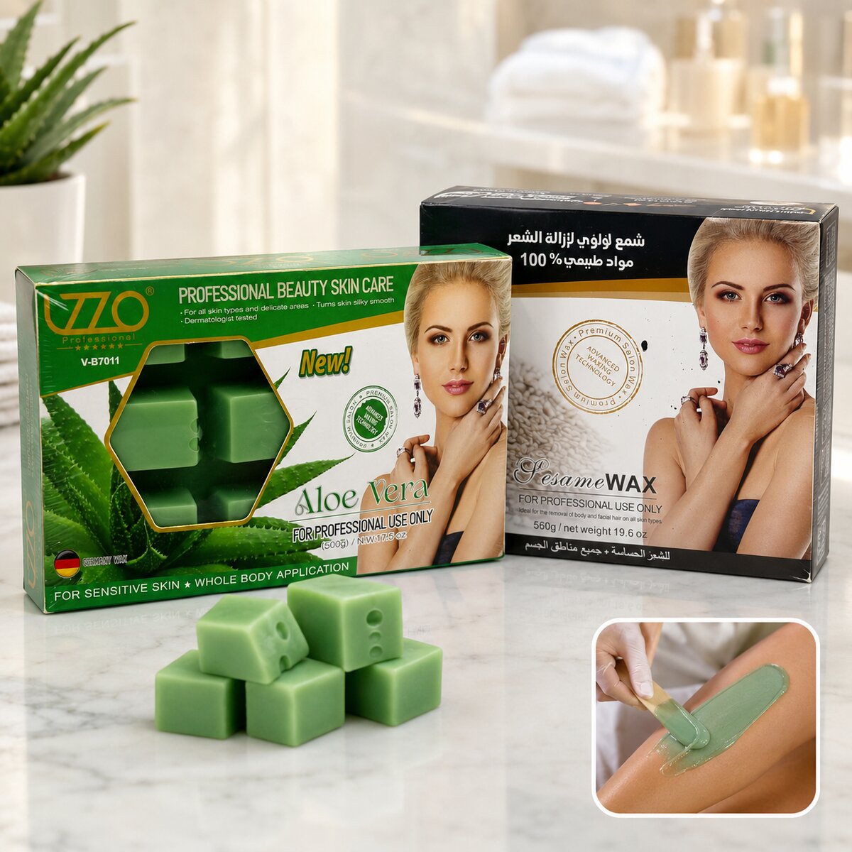 Aloe Vera Professional Beauty Skin Care Wax Cubes 500g