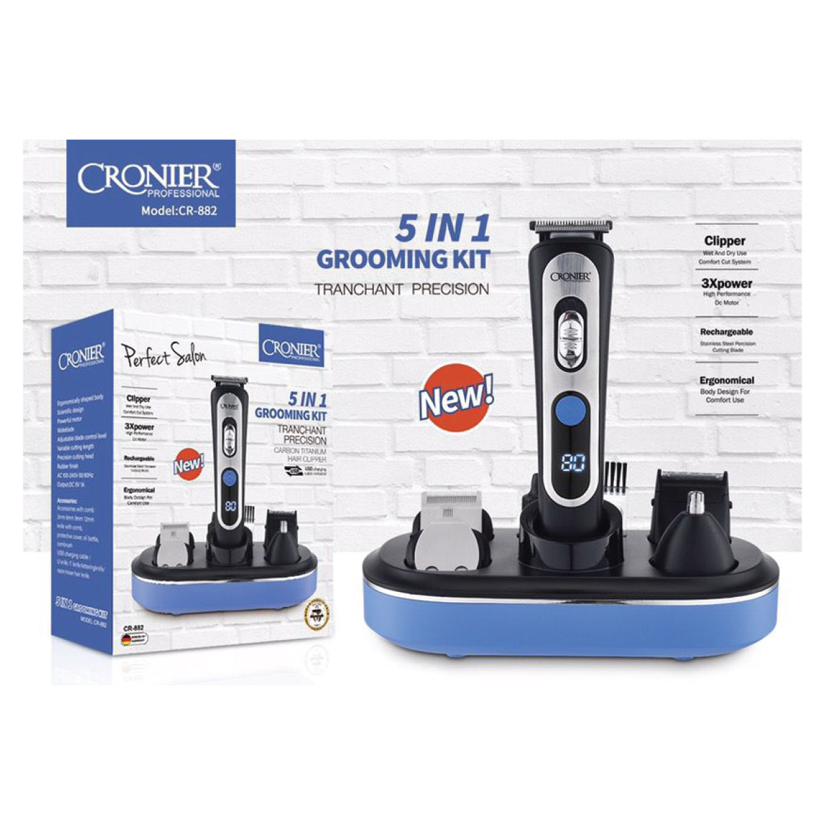 Cronier Mens Grooming Kit CR-882