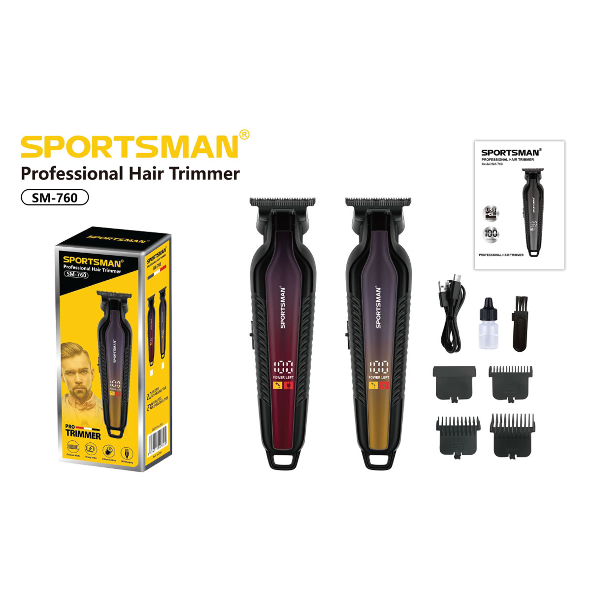 Sportsman Professional Hair Trimmer SM-760