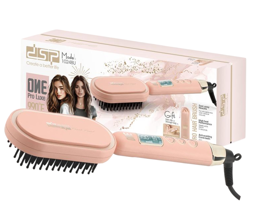 Dsp Hair Straightner Brush - 10248U
