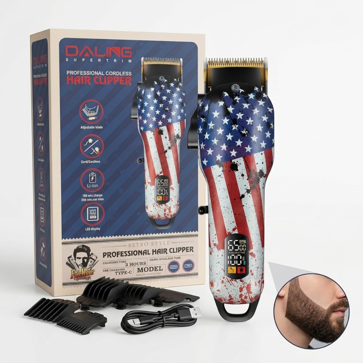 Daling Professional Cordless Hair Clipper