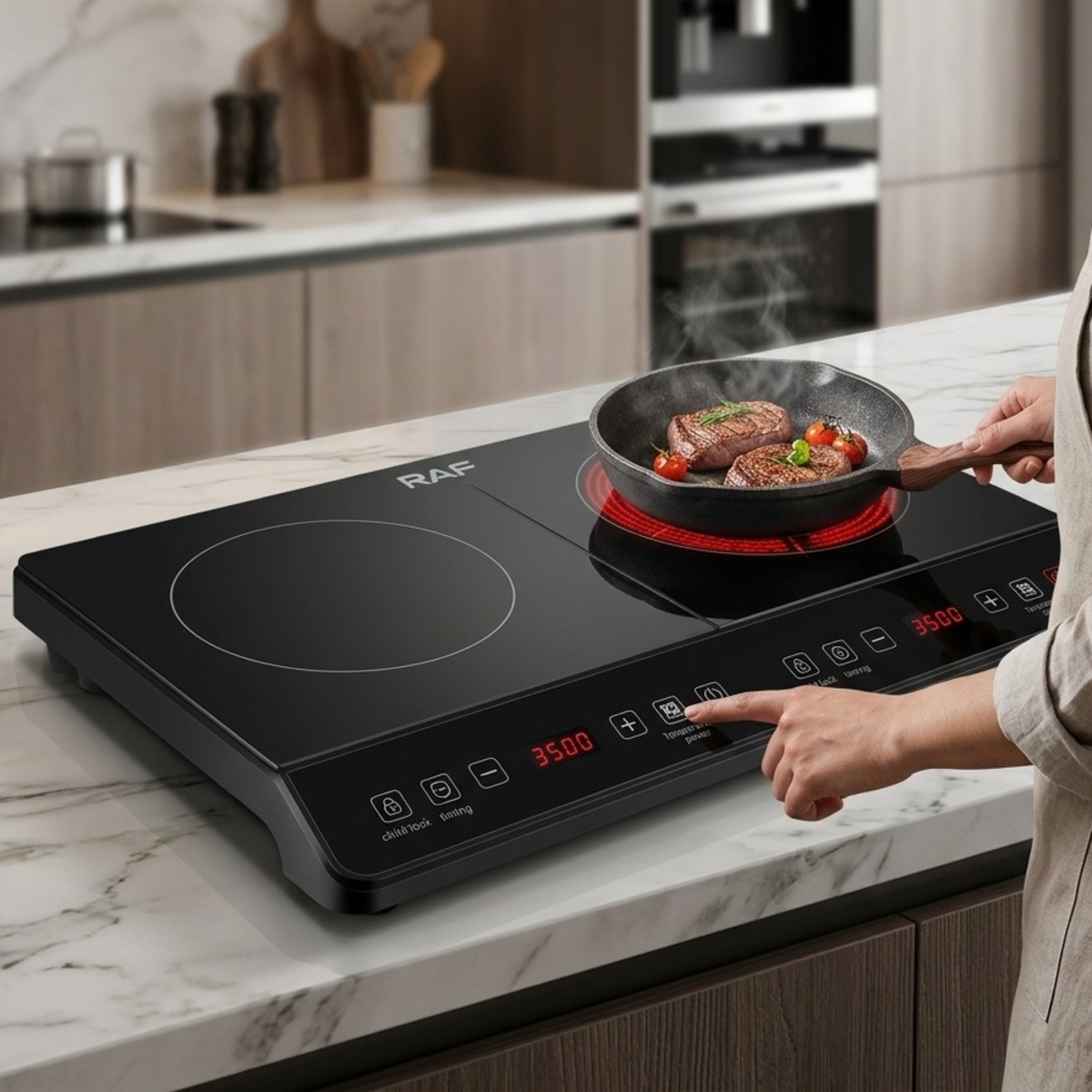 RAF Electric Double Cooker Infrared