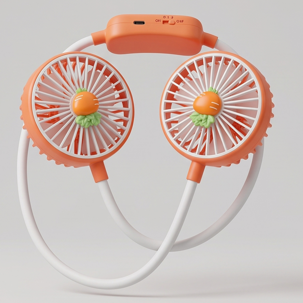 USB Rechargeable Dual Fan