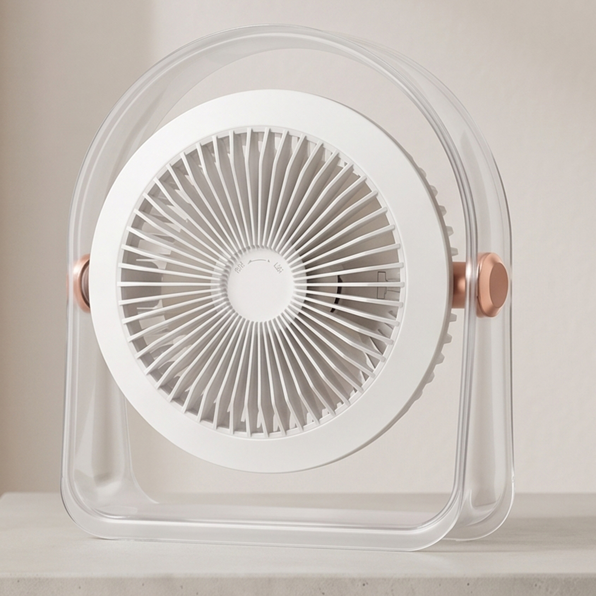 Circular Transparent Desk Fan