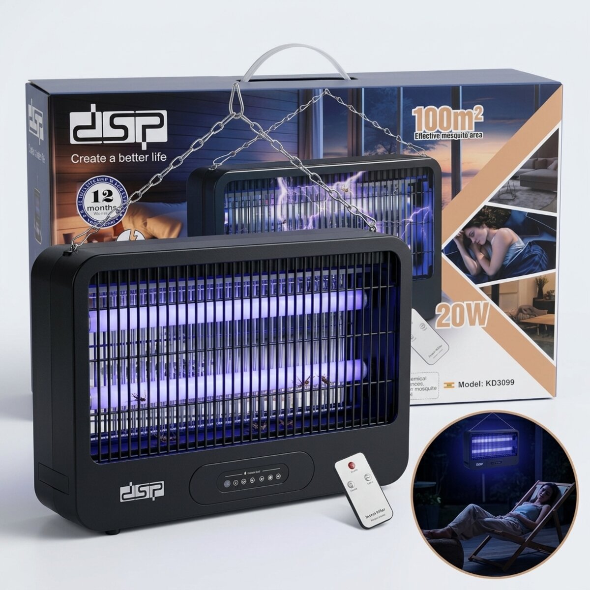 Dsp Mosquito Light With Remote Control 20W