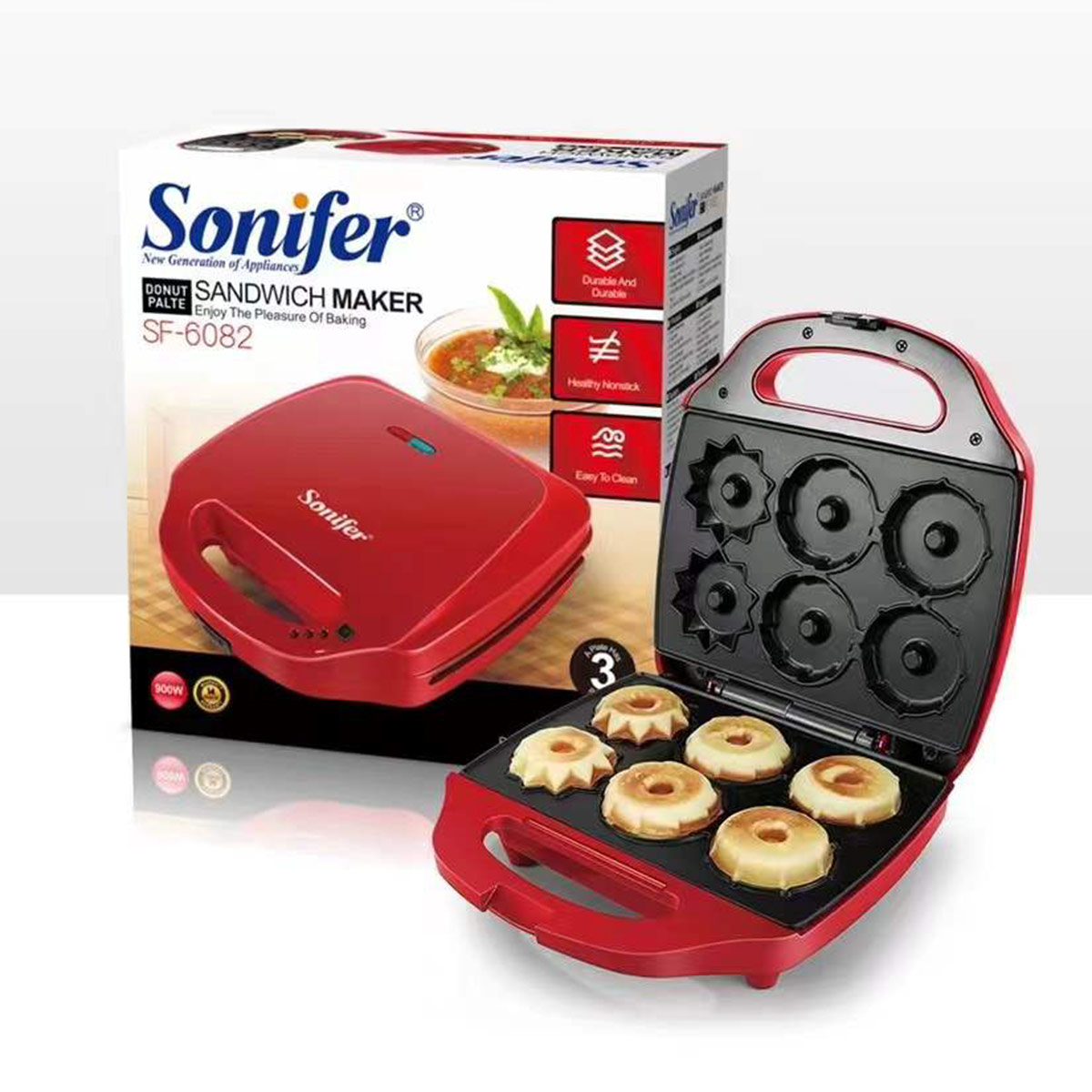 Sonifer Sandwich Maker Donut Palte 16068 SF 6082