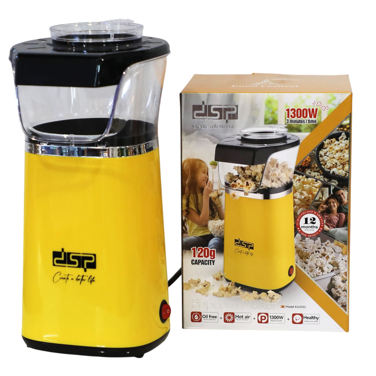 DSP Popcorn Maker 1300 Watt KA2032