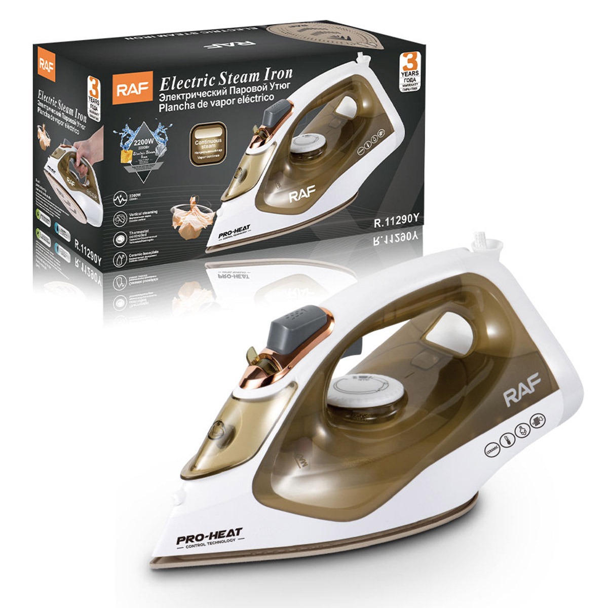 Raf Electric Steam Iron R.11290Y