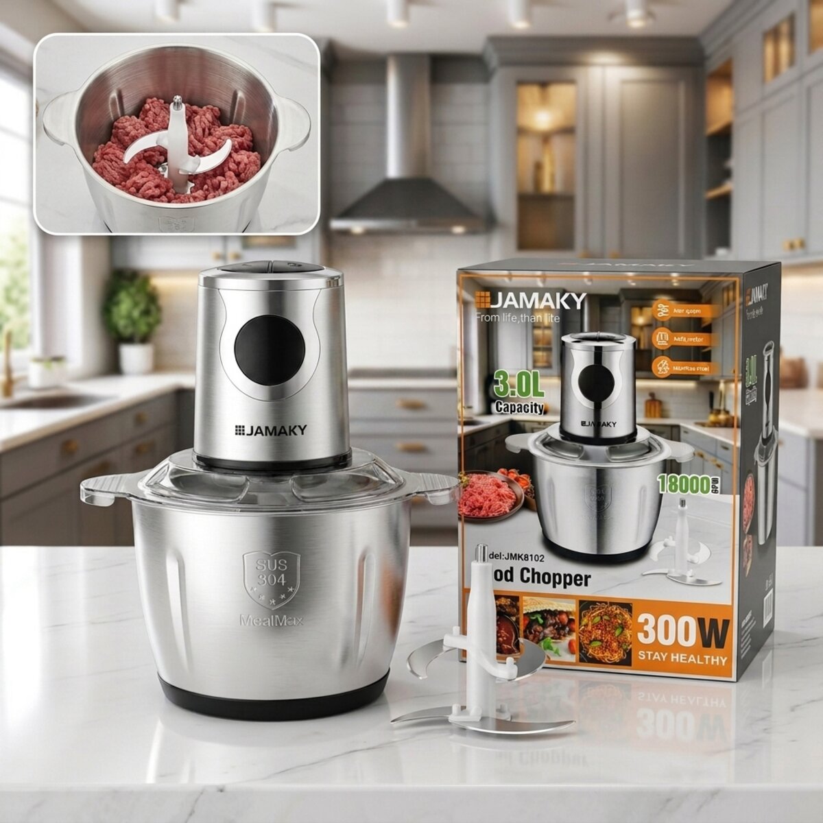 Jamaky Food Chopper 3.0L