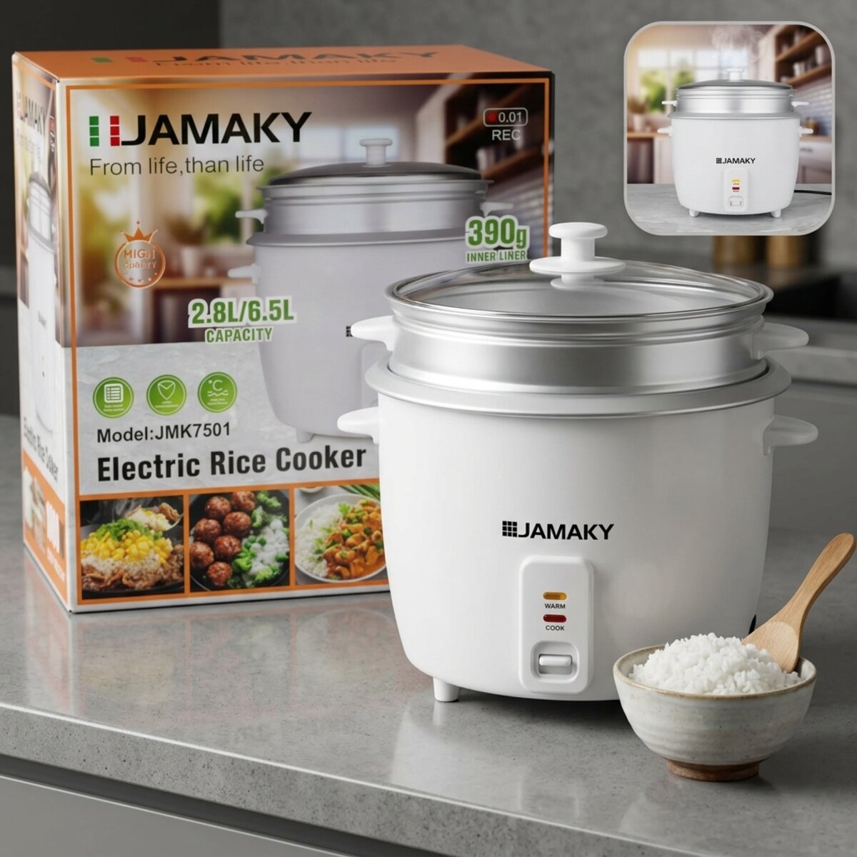 Jamaky Electric Rice Cooker