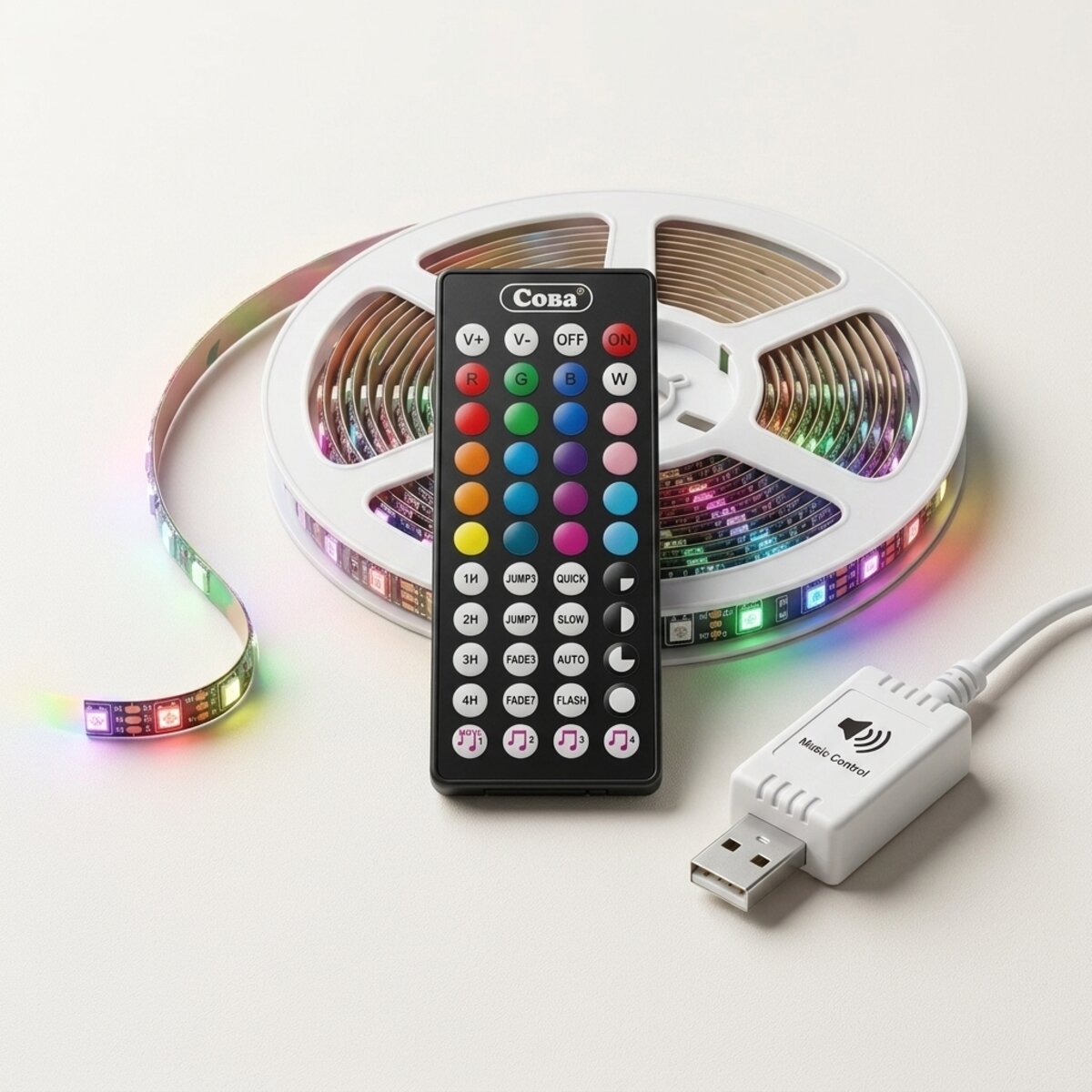 Coba TV LED Strip With Remote Control 3 Meter