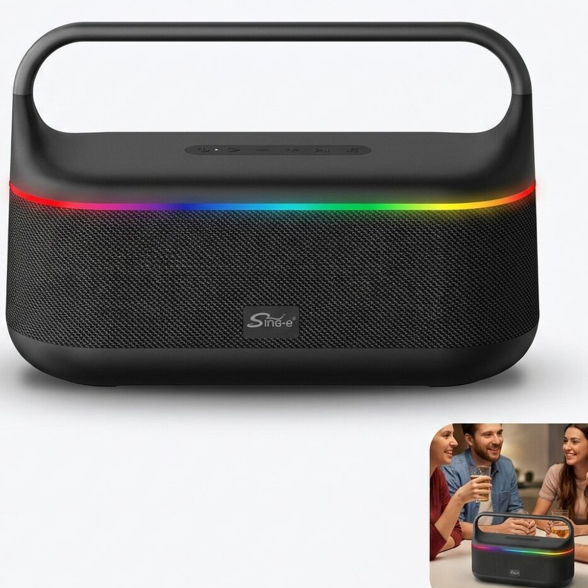 Sing-e Portable Speaker With RGB Lighting