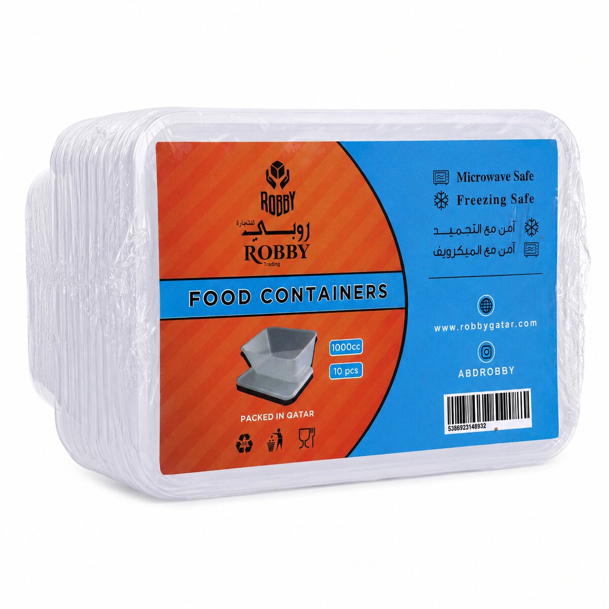 Robby Clear Food Containers 10x1000cc