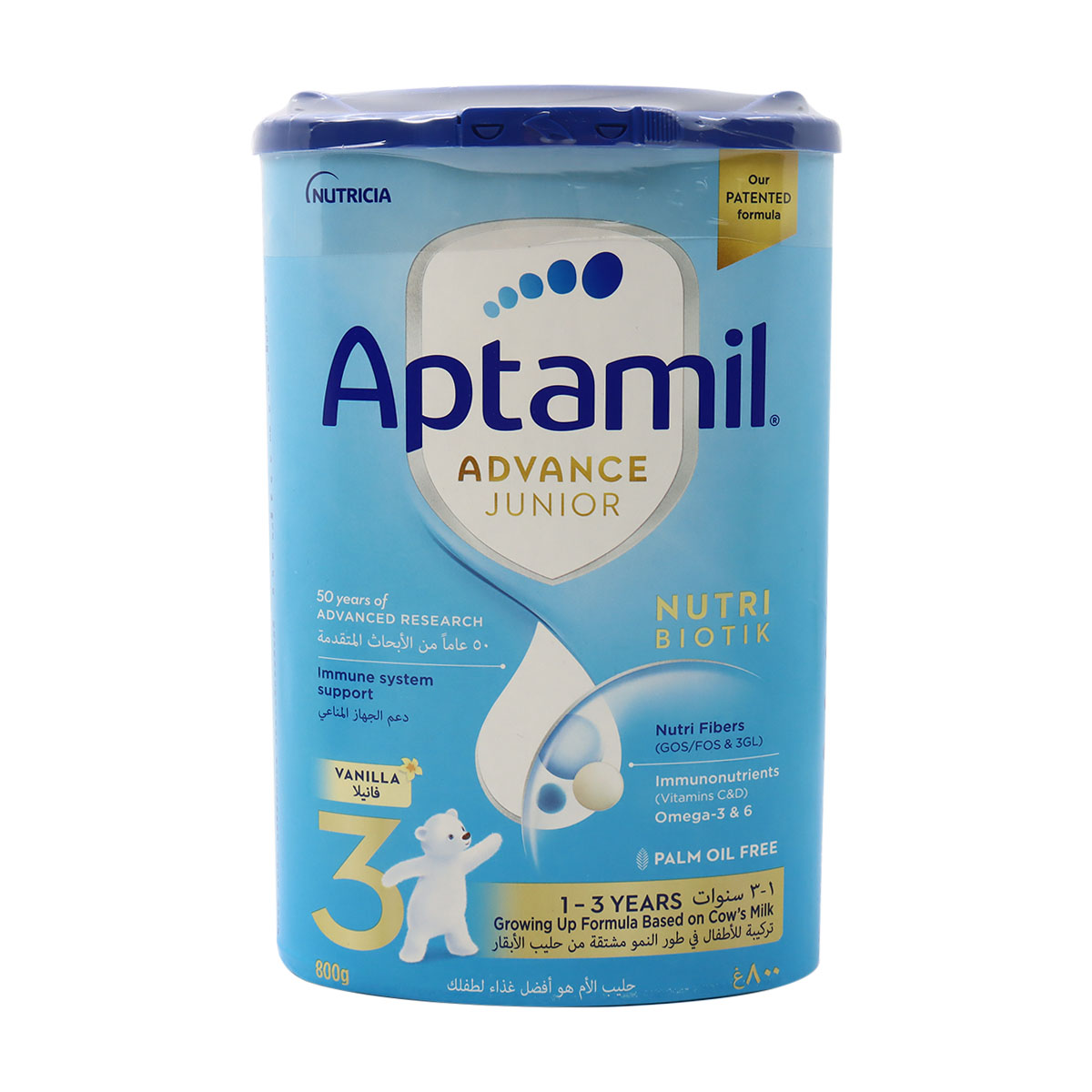 Aptamil Advance Junior 3 Growing-up Formula Milk 800g (1 - 3 Years)