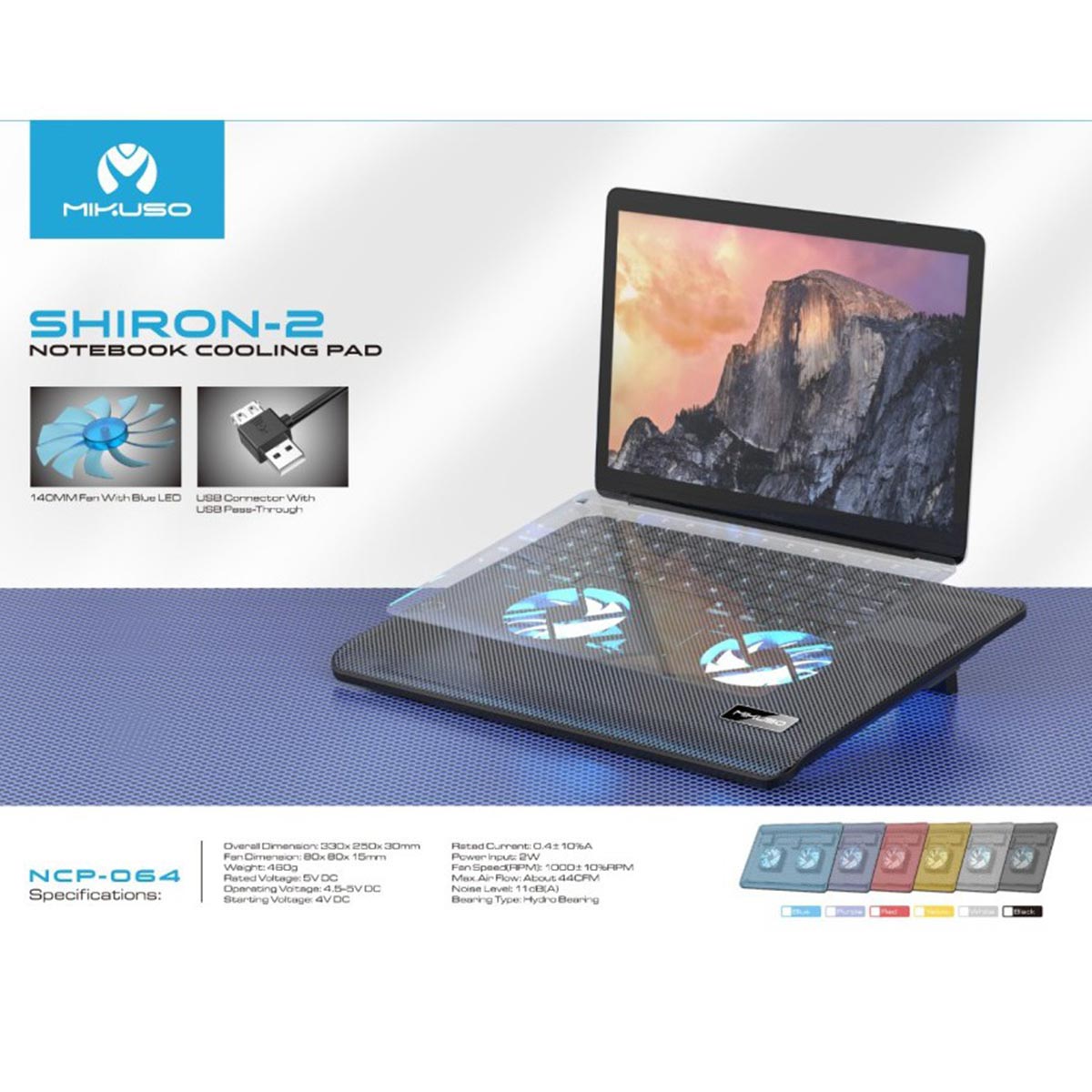 Mikuso Shiron-2 Laptop Cooling Pad