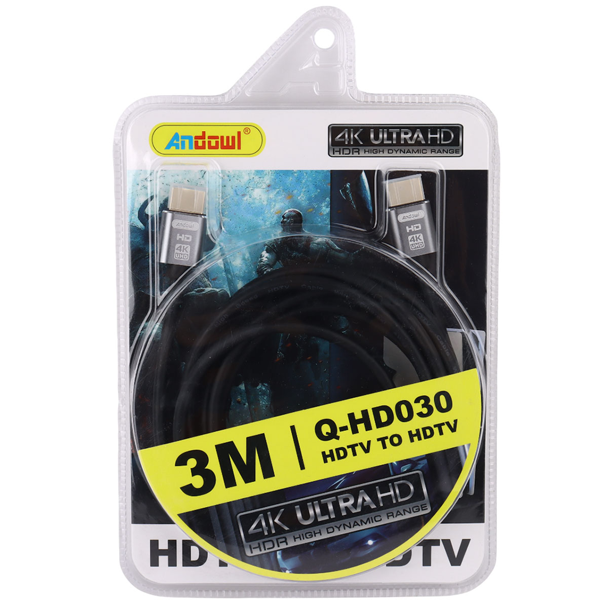 Andowl 4K Ultra HD HDMI Cable 3m