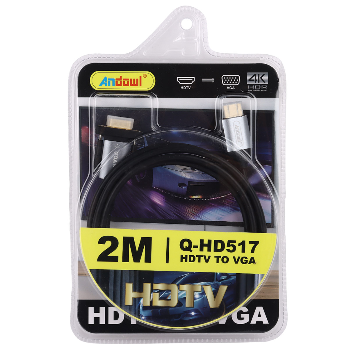 Andowl HDTV To VGA Cable 2 Meter