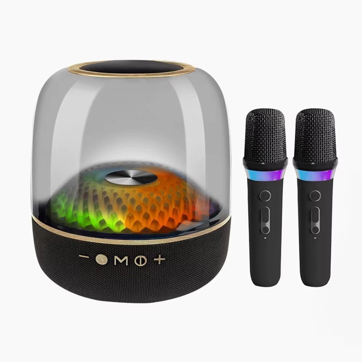 Bluetooth Speaker With Two Handheld Microphone
