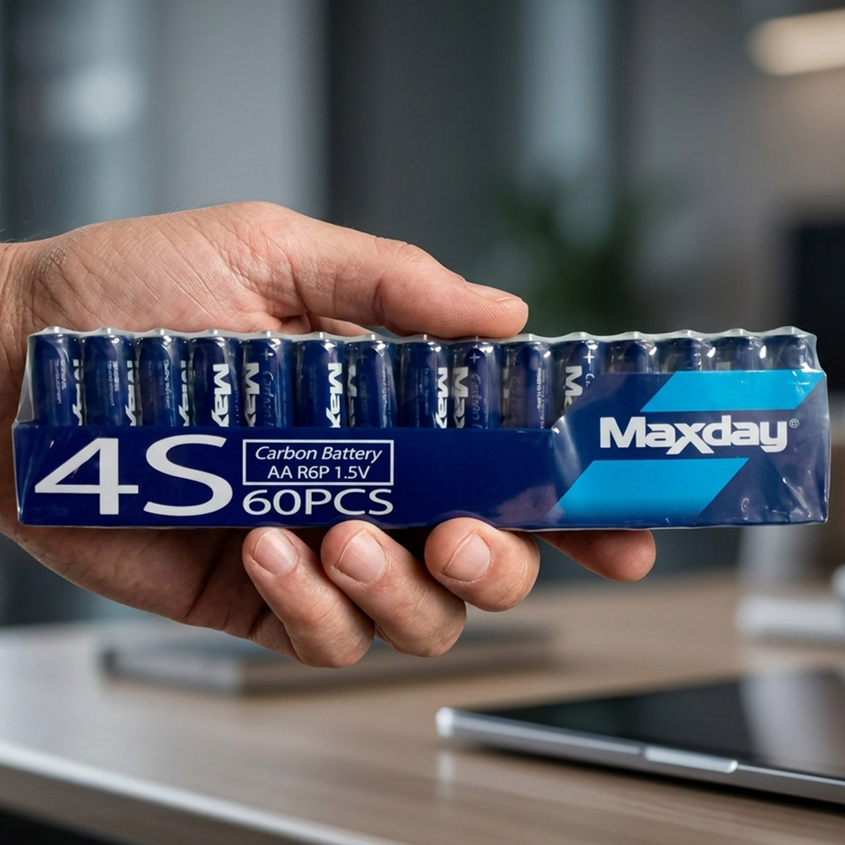 Maxday Carbon Battery AA R6P 1.5V 60Pieces