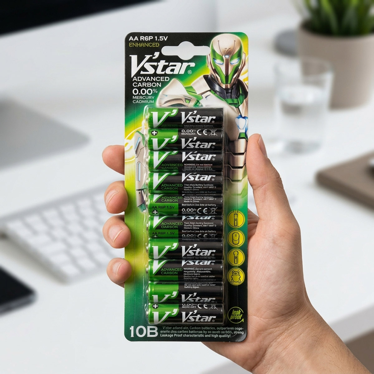 Vstar Advanced Carbon AA Batteries 10Pieces
