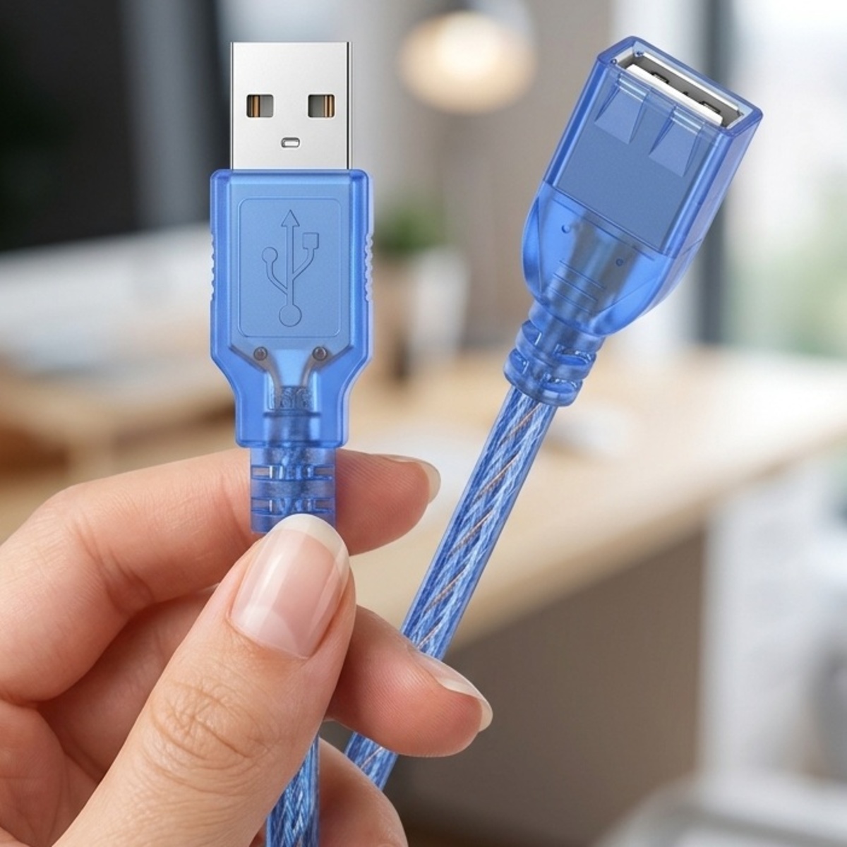 USB Cable Blue