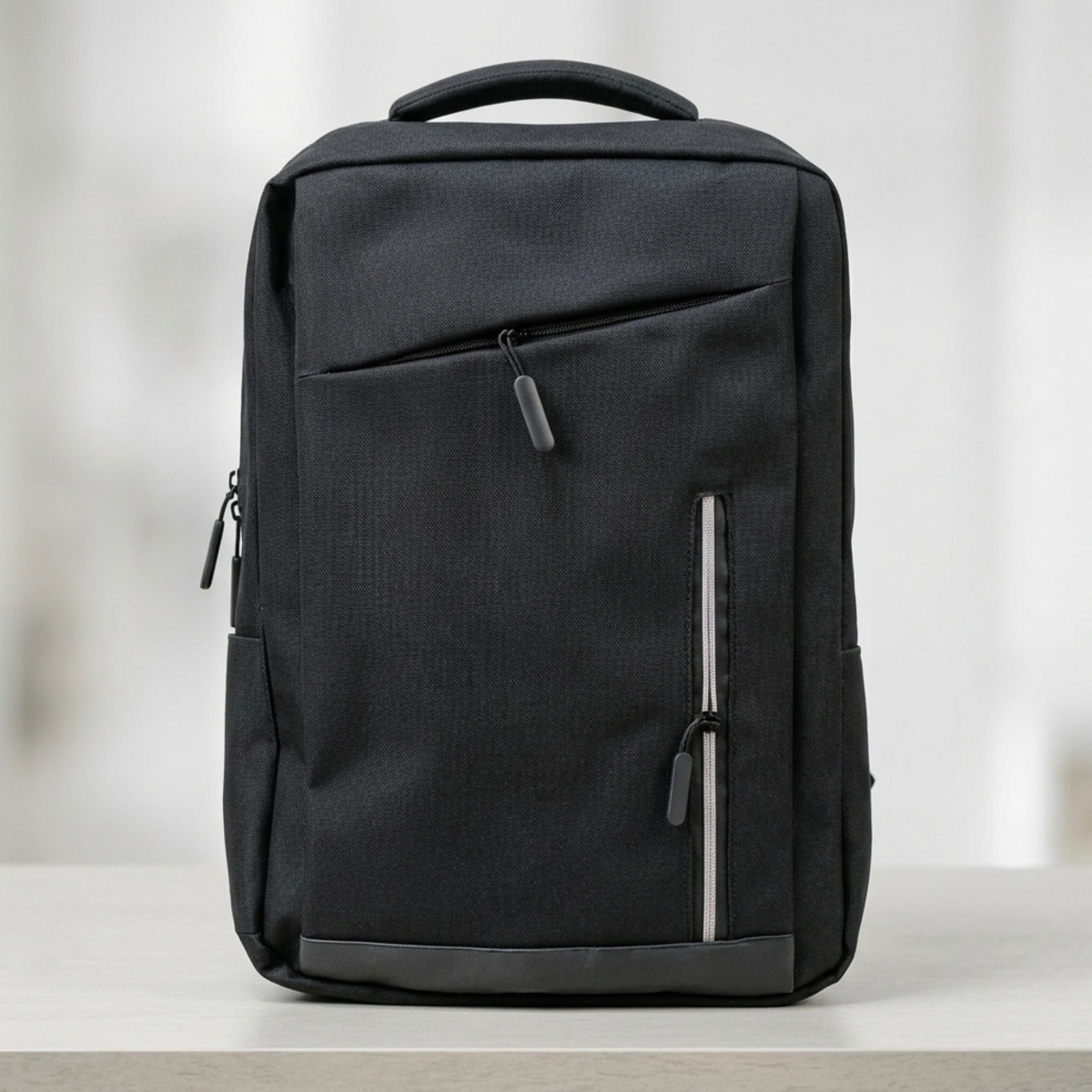 Laptop Back Pack Bag Fabric Black