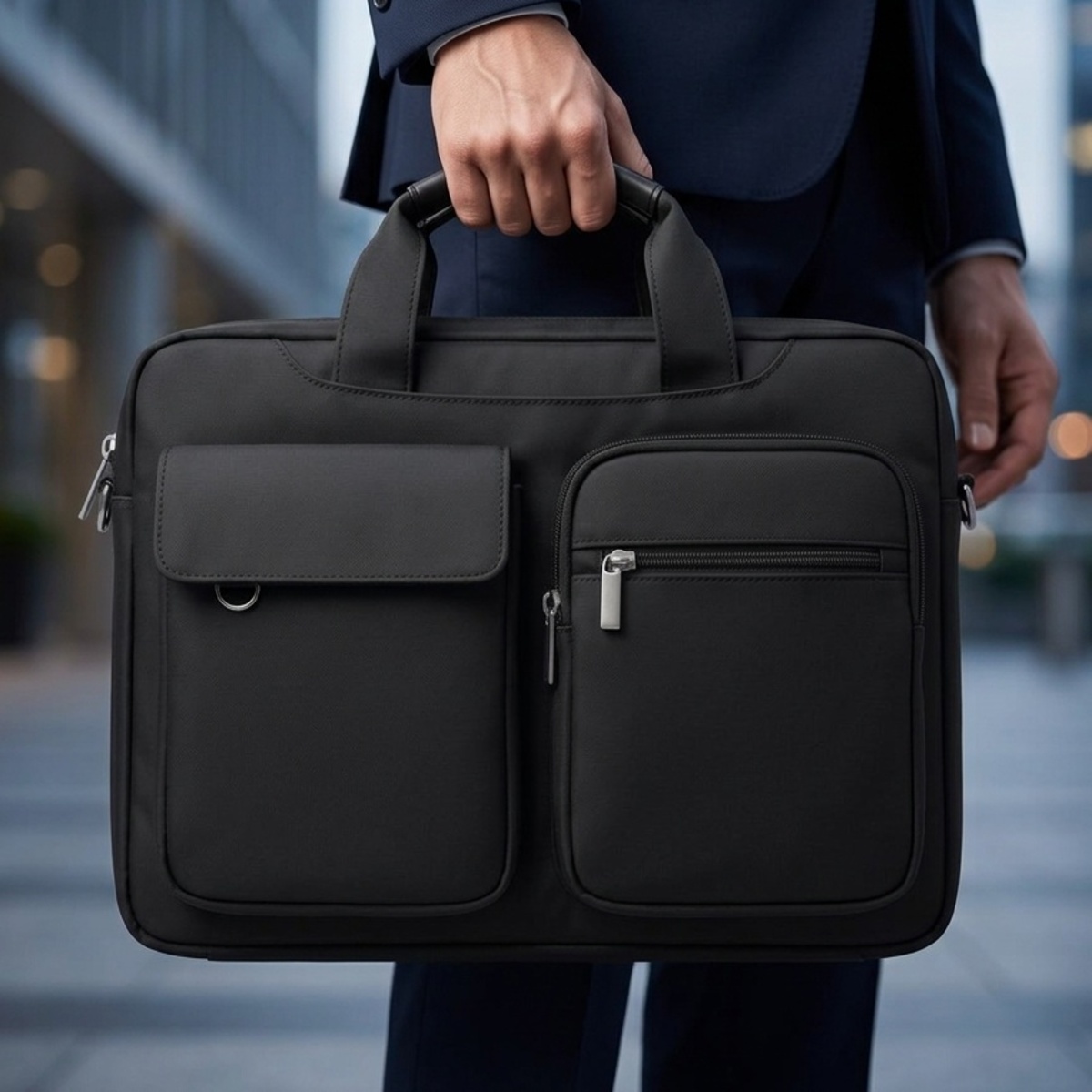 Laptop Bag Fabric 14 Inch Black