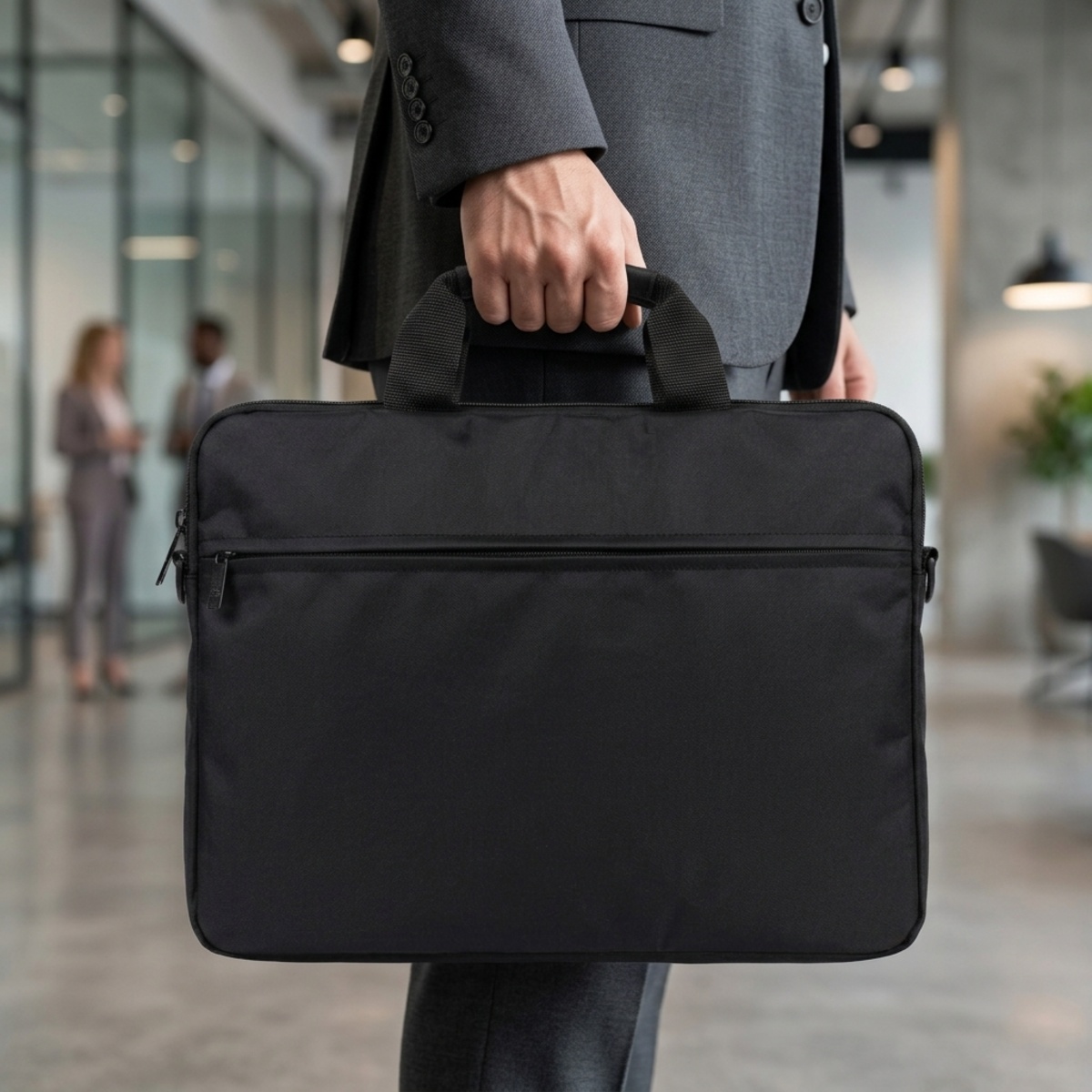 Laptop Bag Fabric 15 Inch Black