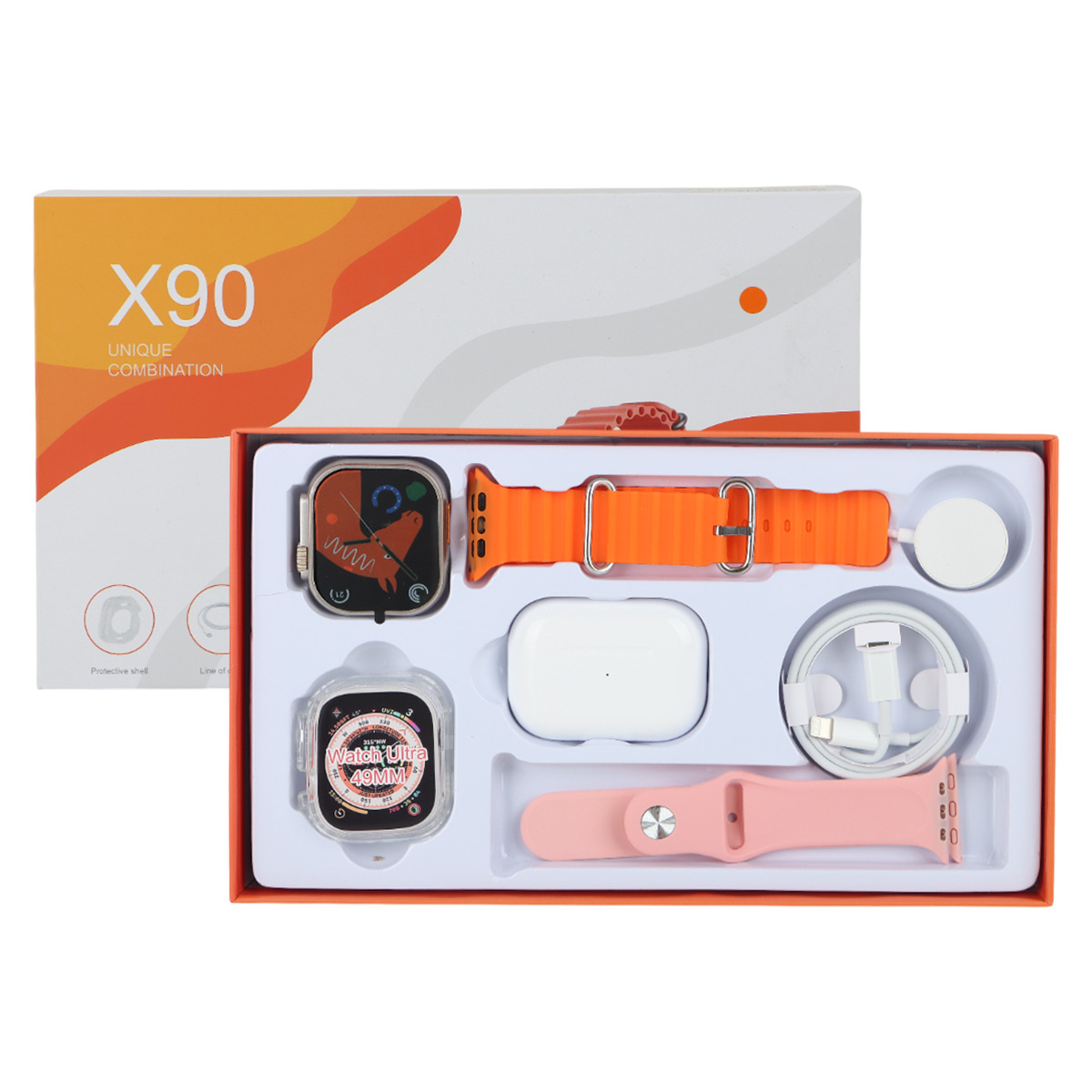 Mobile Smart Watch Ultra & Airpods Pro Set X90