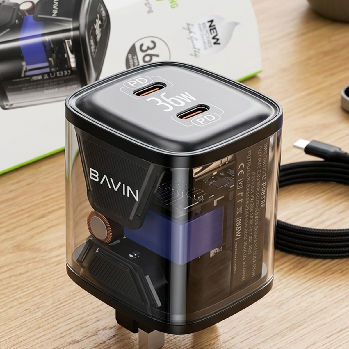 Bavin Adaptor 2 USB 36W