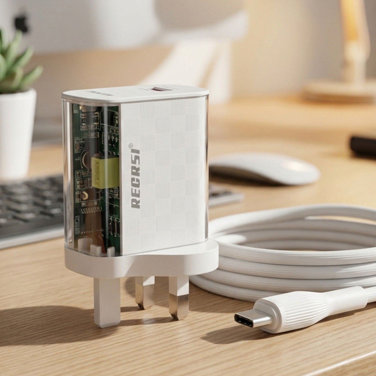 Recrsi Adapter With Cable Type C 20W