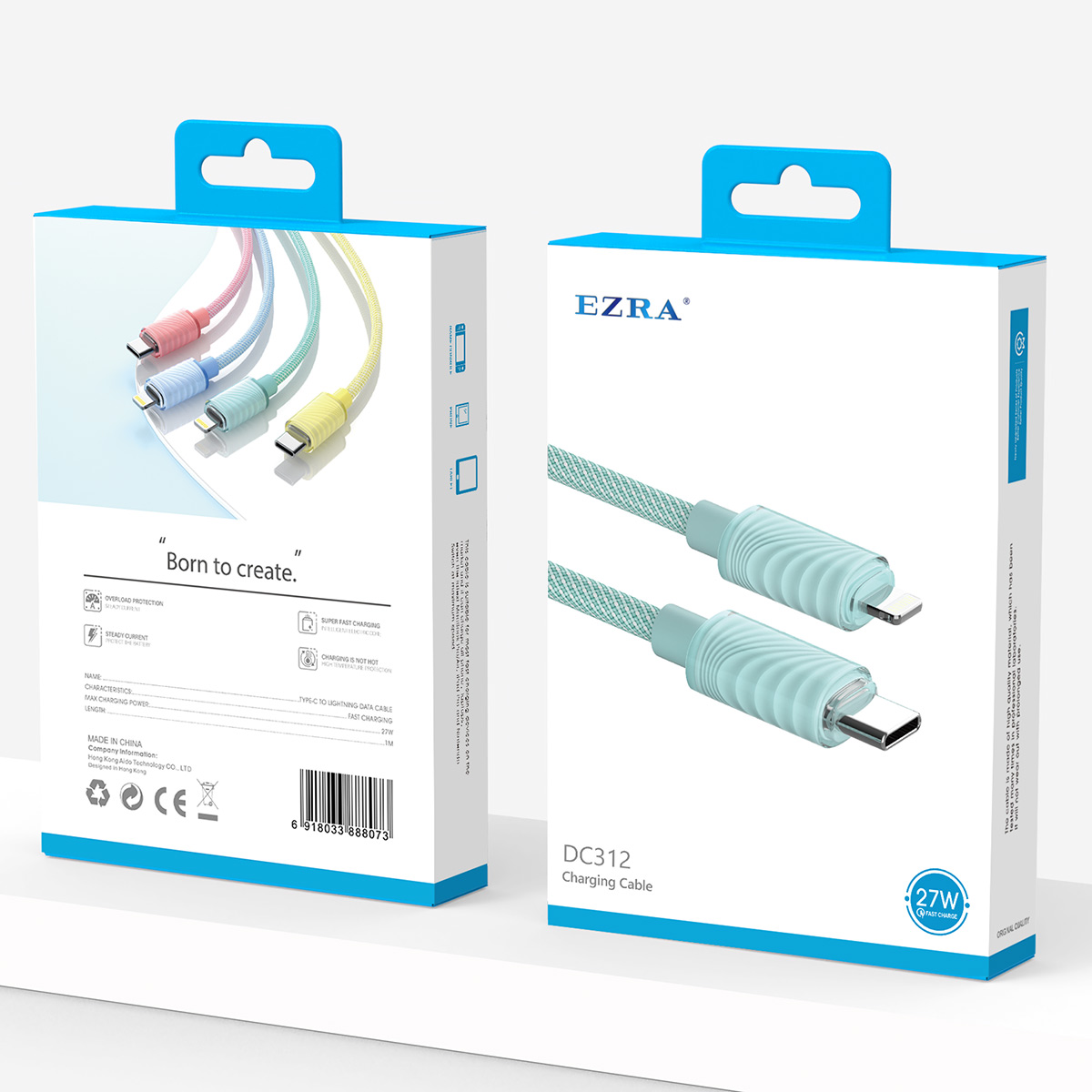 Ezra Type C to Lightning Data Charging Cable