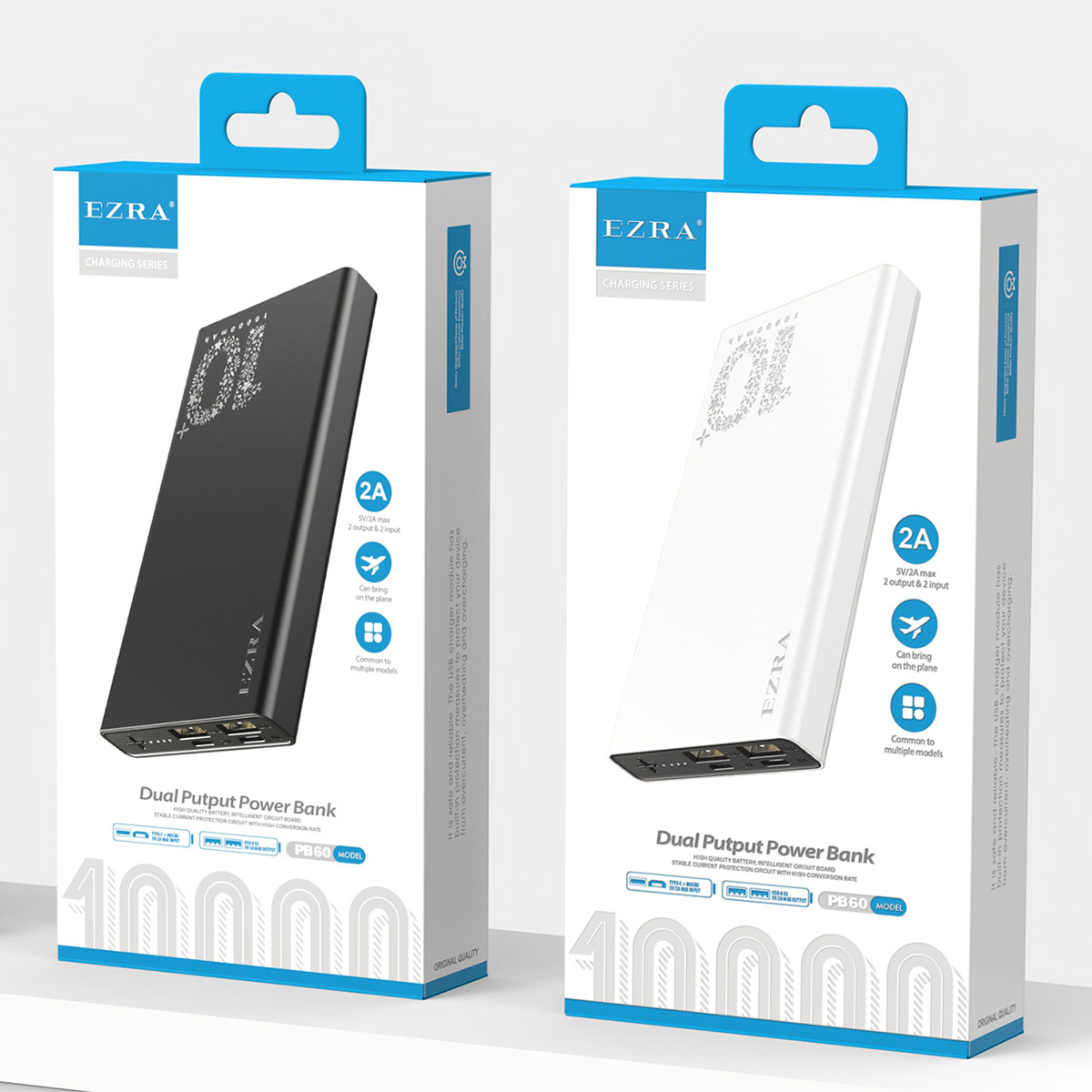 بنك الطاقة ثنائي المخرجات Ezra PB60