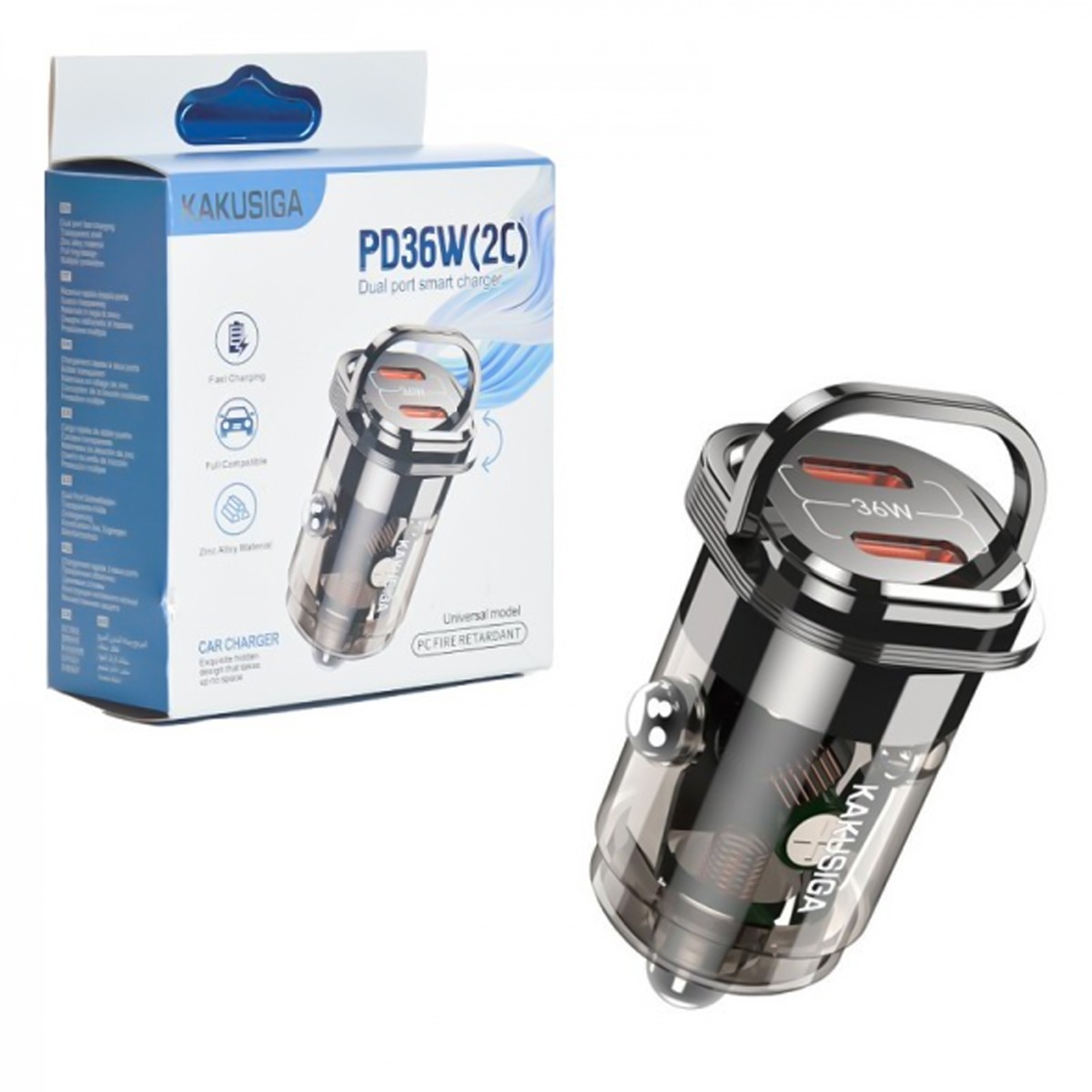 Kakusiga Car Charger Dual Port