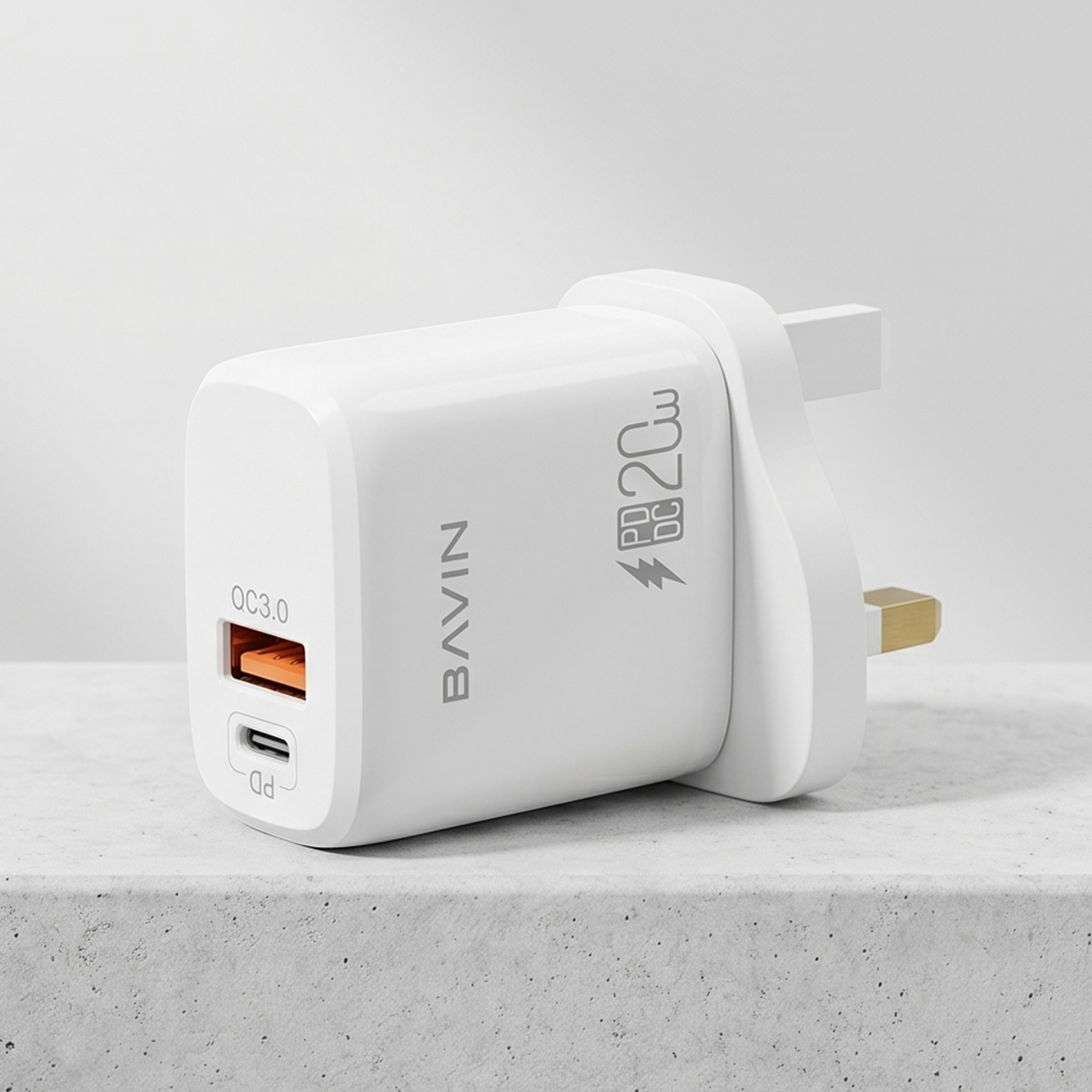 Bavin USB Port And Type C Port With Fast Charging 20 Watt