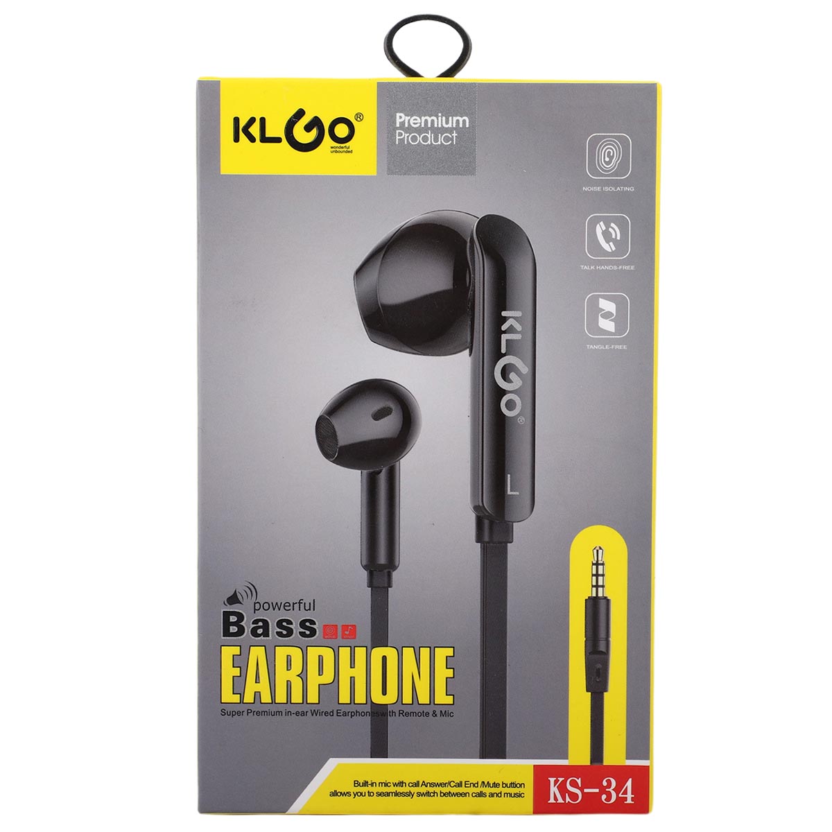 KL Go Bass Earphone KS 34