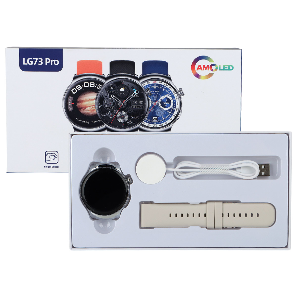 Round Amoled Dial Smart Watch LG73 PRO