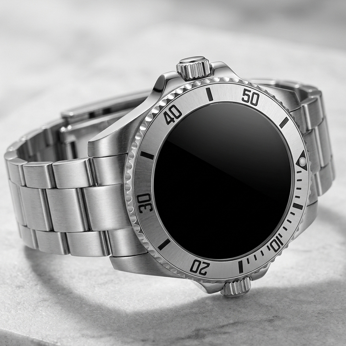 Smartwatch With Stainless Steel Case