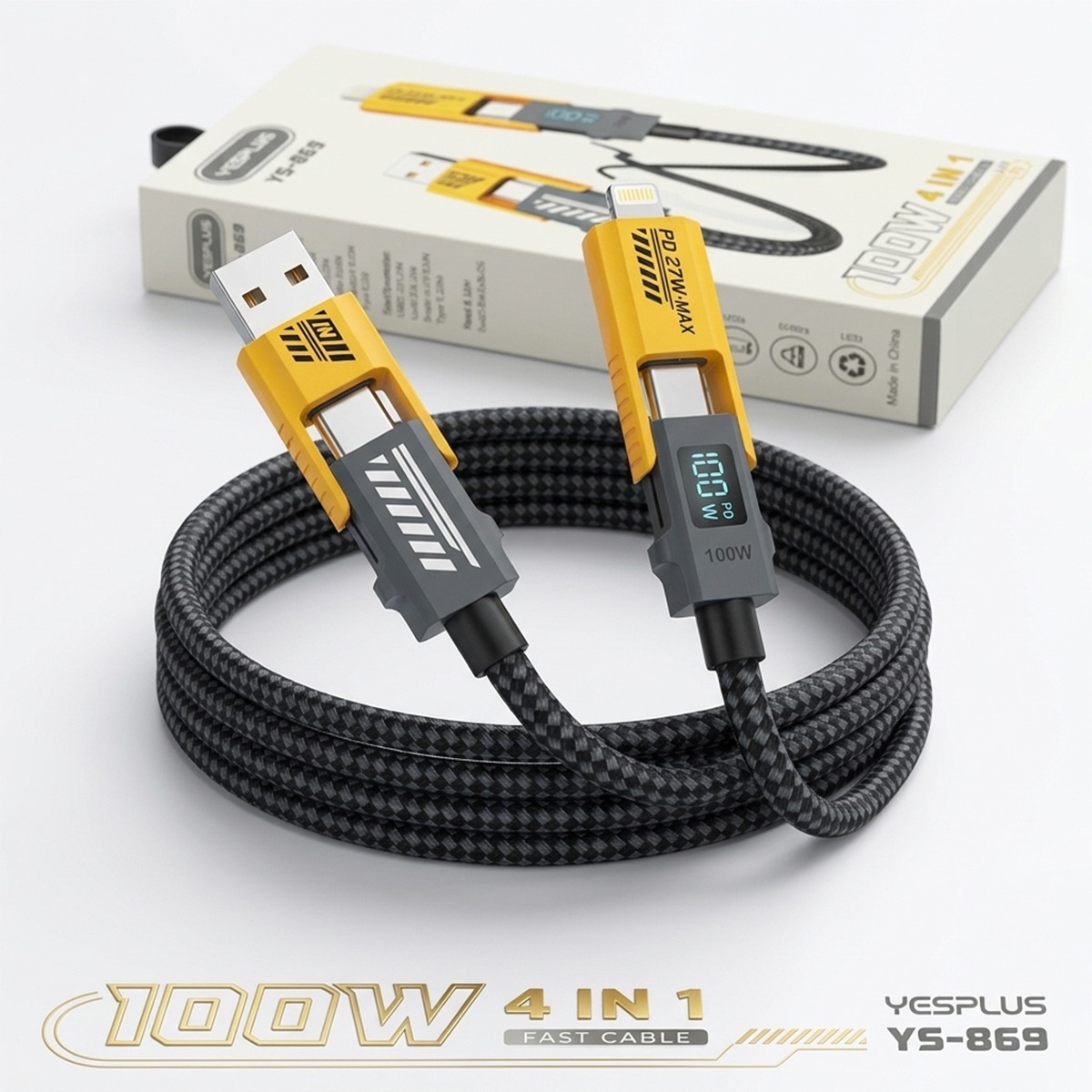 Yesplus Type C To Type C Fast Charger 100W