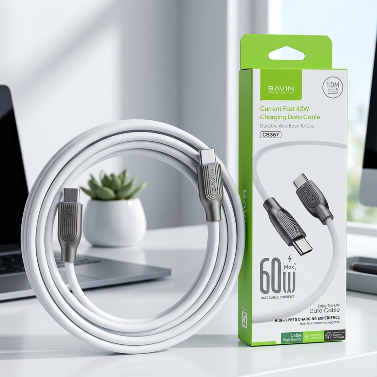 Bavin Current Fast Charging Data Cable 60W