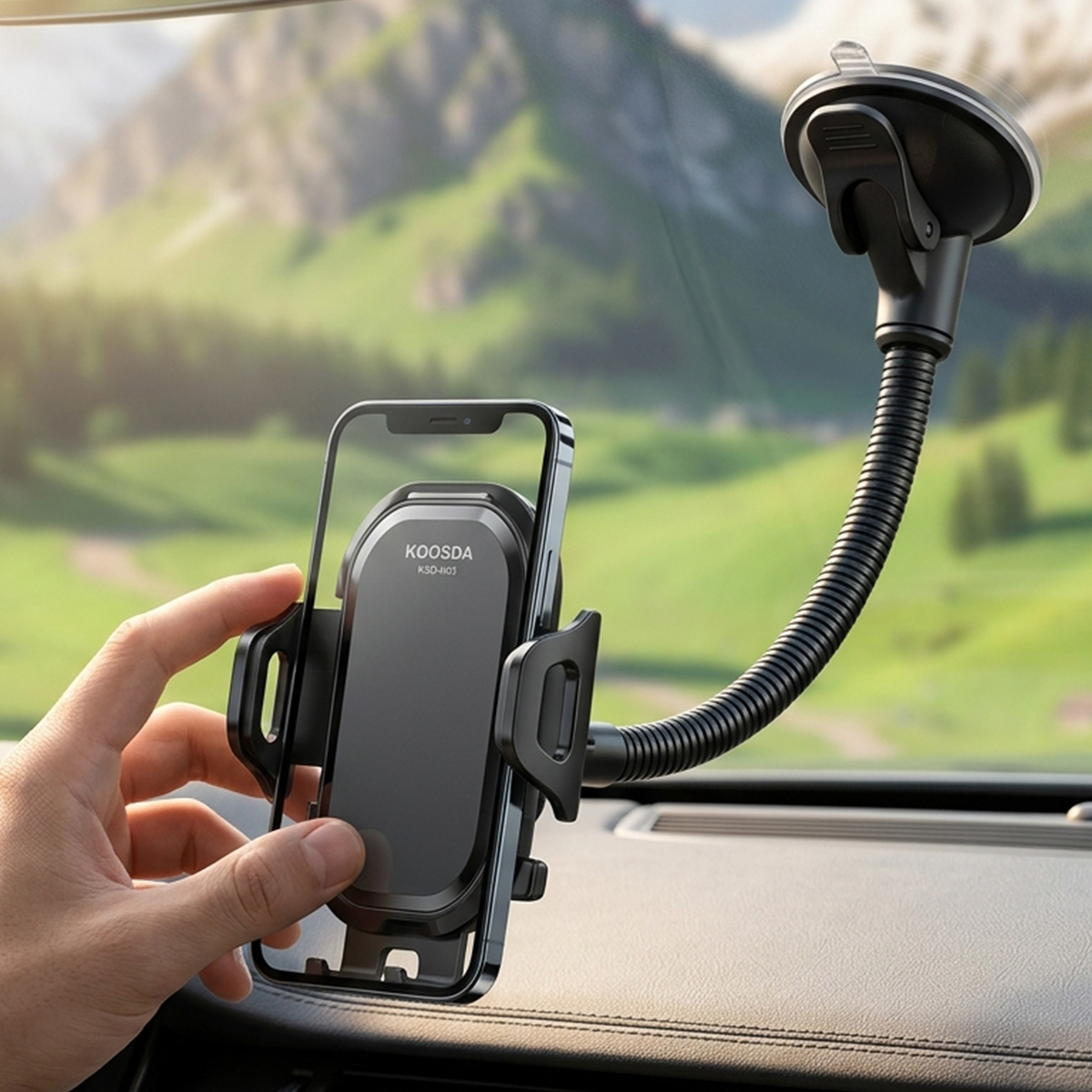 Koosda Universal Car Windshield Phone Holder
