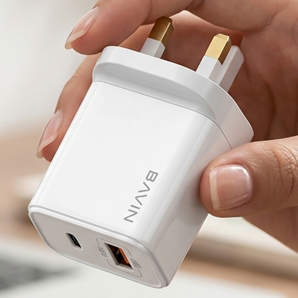 Bavin Usb Charger Pd20W (Adapter With Cable)