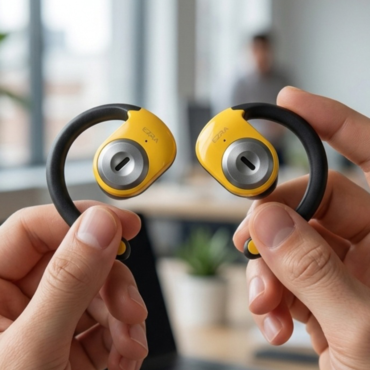 Ezra Single Wireless Earhook Headphone Fio V5.4