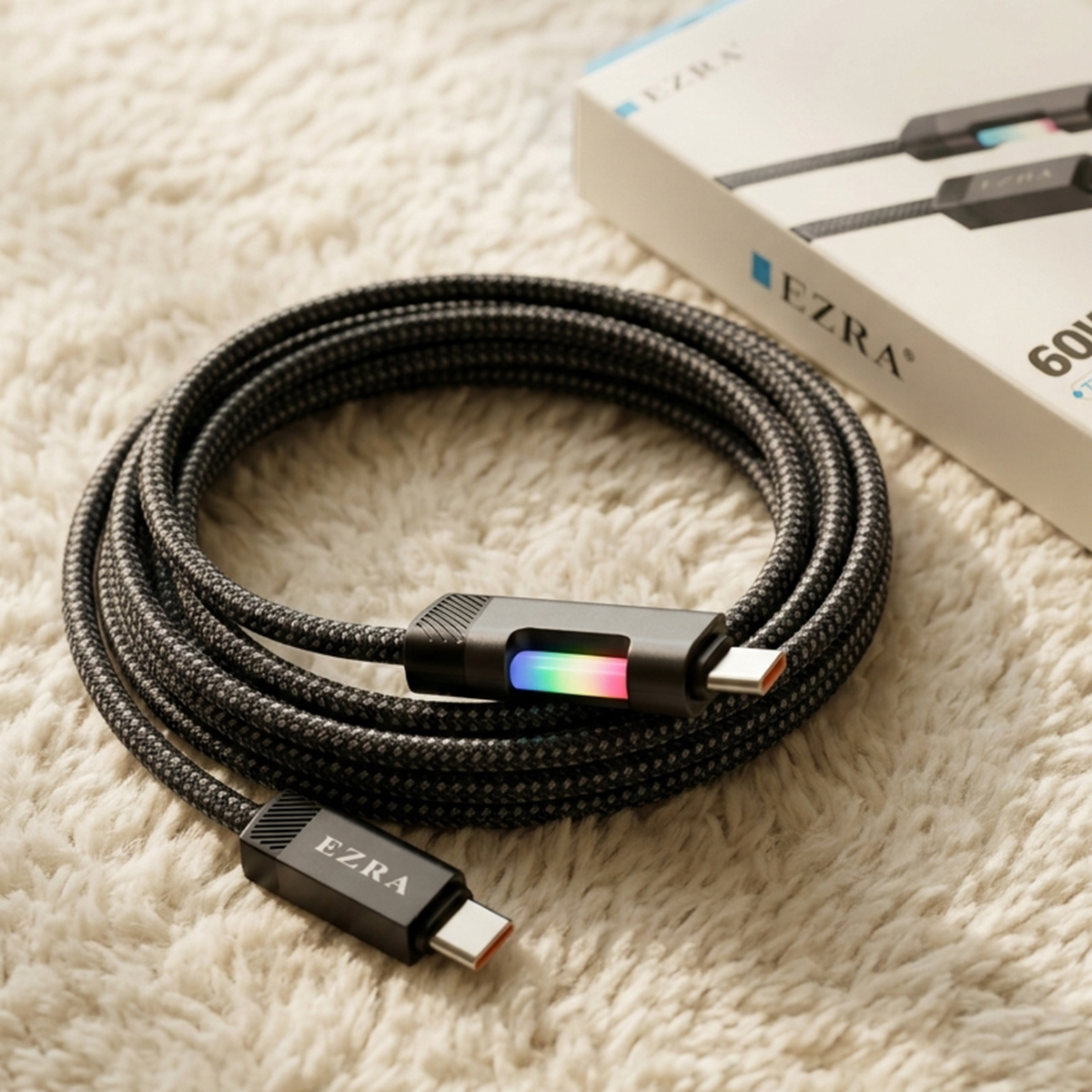 Ezra Charging Cable Type C To Type C 60W DC314