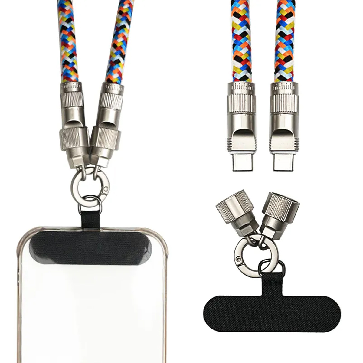 Charging Cable C-C Phone Lanyard