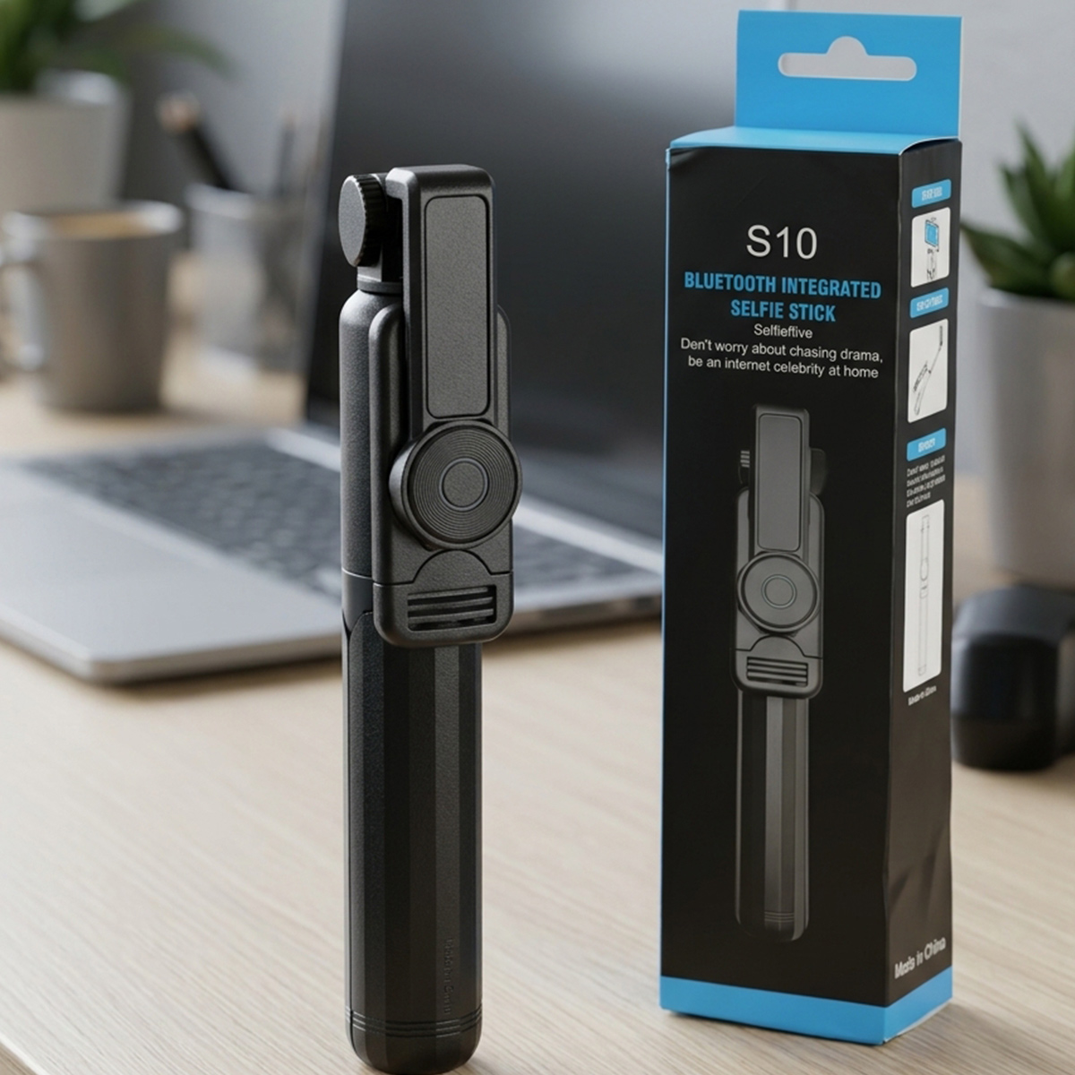 Selfie Stick Bluetooth Integrated S10