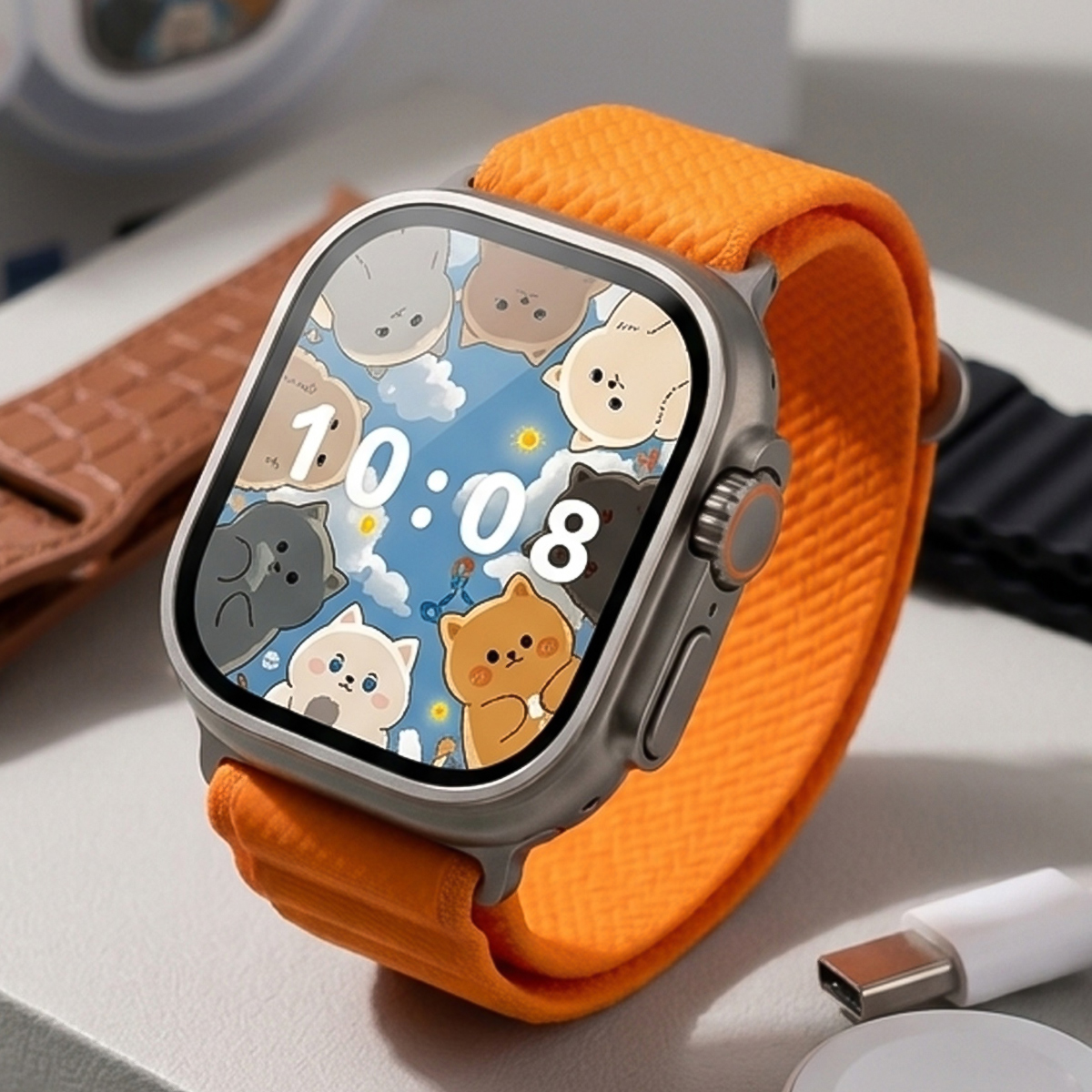 Zt-088 Smartwatch With Strap Orange
