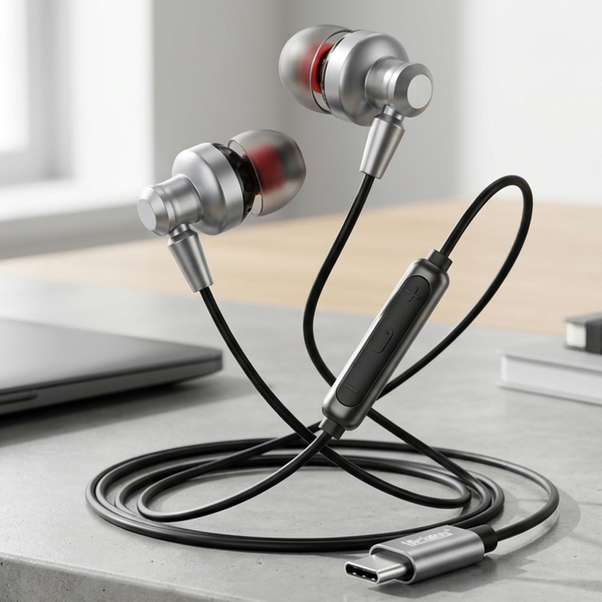 LSrising Digital Type-C Earphones 1200mm LS-EA009