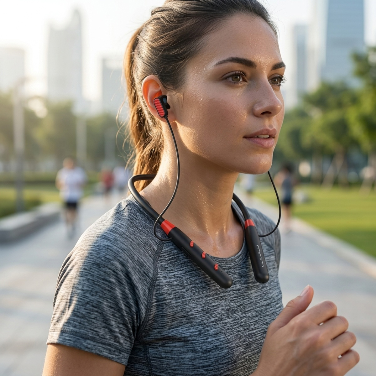 WUW Wireless Bluetooth Neckband Earphone