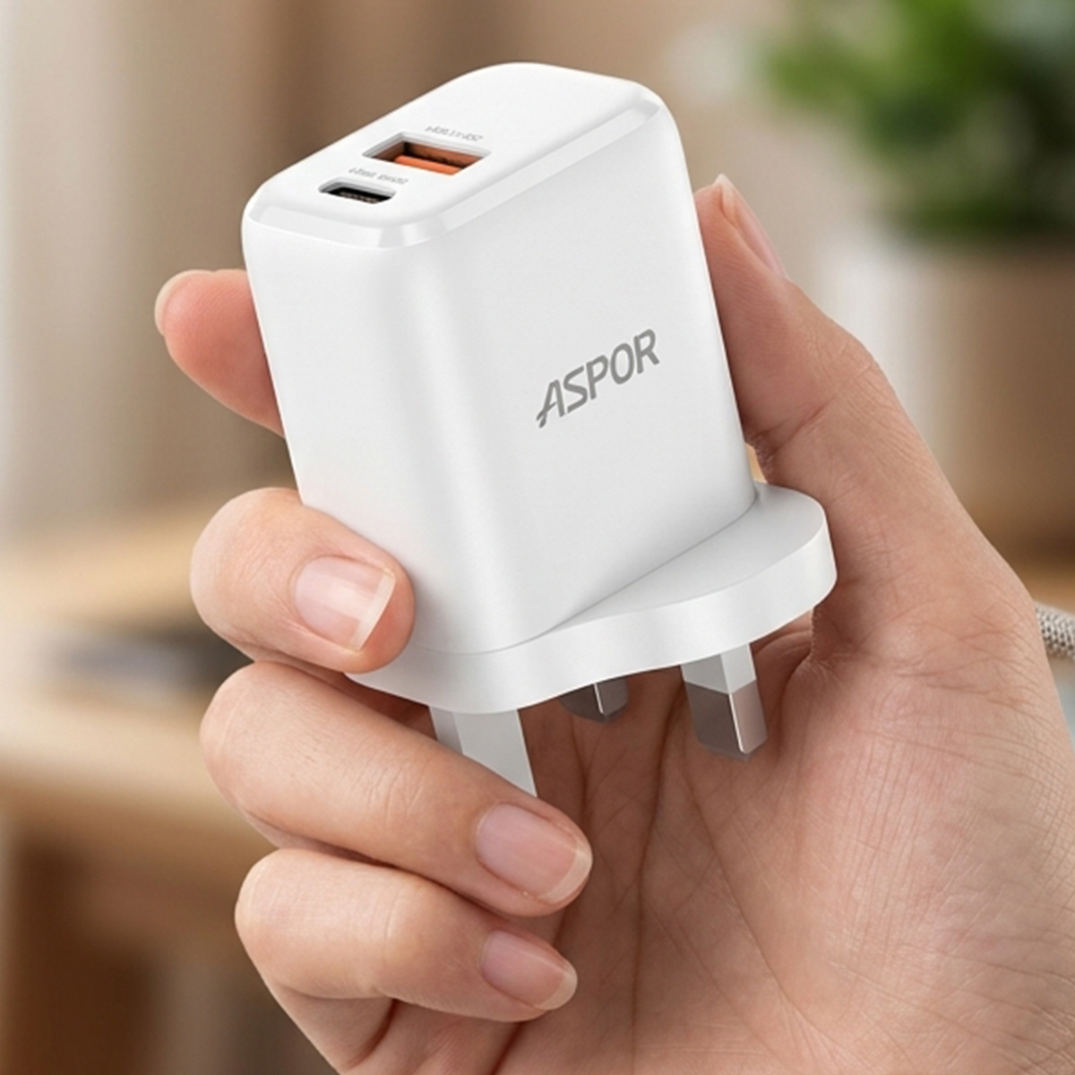 Aspor Pd+Qc 20W Fast Charger